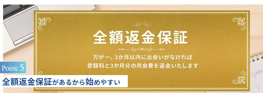 エン婚活エージェントの全額返金保証