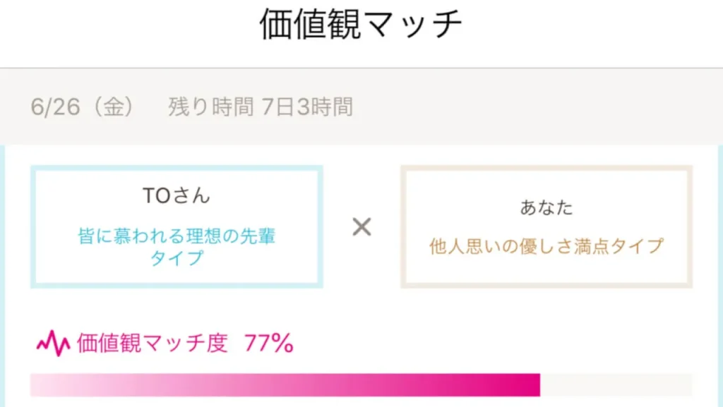 ゼクシィ縁結び 価値観マッチ