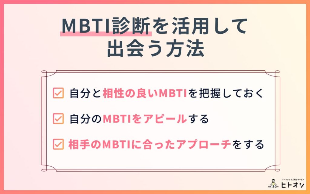 マッチングアプリでMBTI診断を活用して出会う方法
