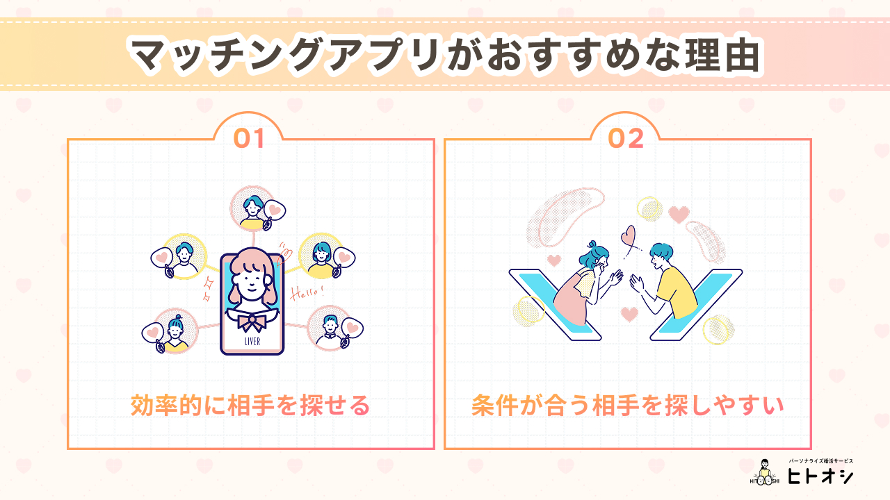 マッチングアプリがアラサーの出会いにおすすめな理由