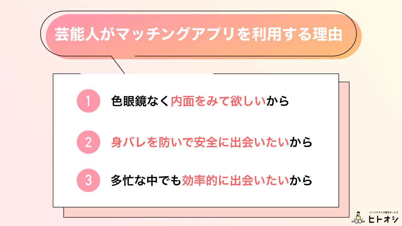 芸能人 出会い